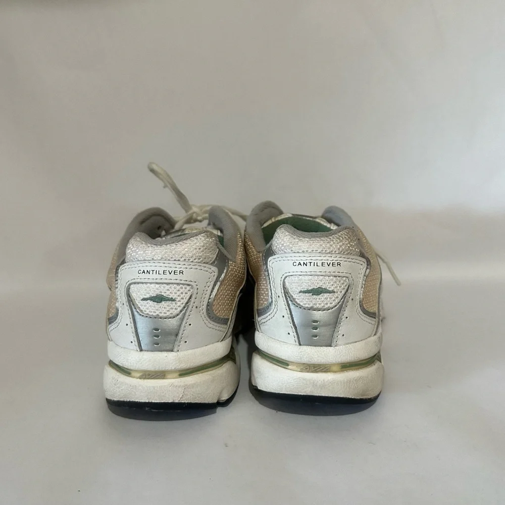 Avia Green and White Sneakers with Supportive Design